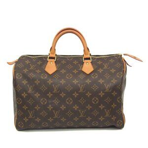 LOUIS VUITTON Brown Monogram Speedy 35 Bag